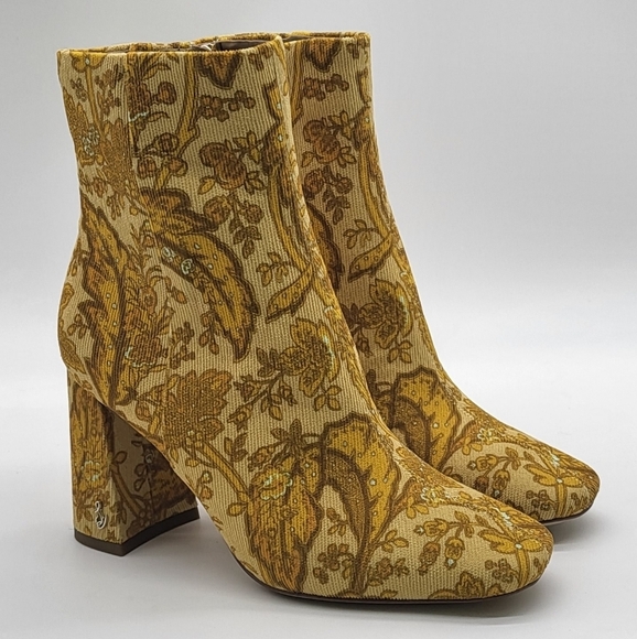 269- Sam Edelman Codie Ankle Boots, Tumeric Paiscord 5M NWT - Picture 2 of 15